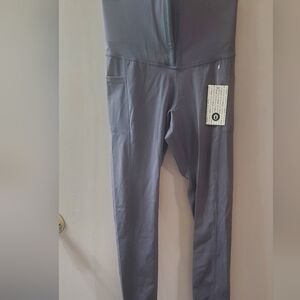 OTOS Ladies Gray High Waisted Training Workout Leggings. NWT. Sz M